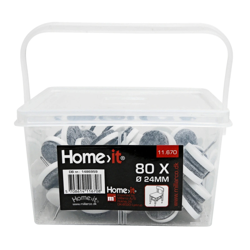 Home-it Glidesøm Med Filt ø24 Mm  80 Stk    Boks