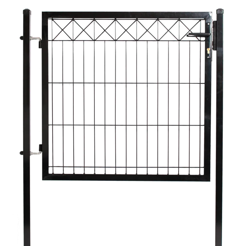Hortus Låge Til Panelhegn Med Deko  Quot   Quot  100   100 Cm Sort