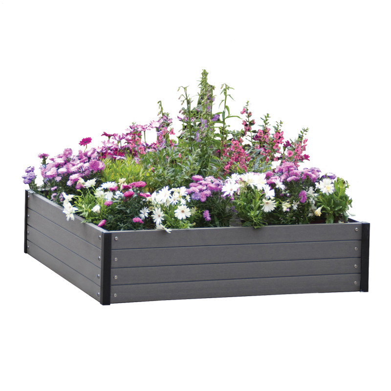 Hortus Wpc Højbed 24   110   110 Cm   Antracitgrå