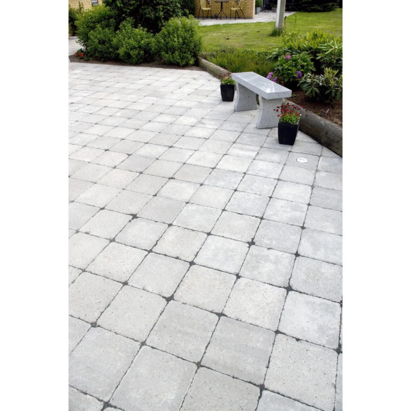 Ibf Holmegaardsten 28x28x7 Cm Grå Kvadrat Stor