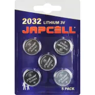 Japcell Lithium Cr2032 3v Batterier   Stk  Batteri