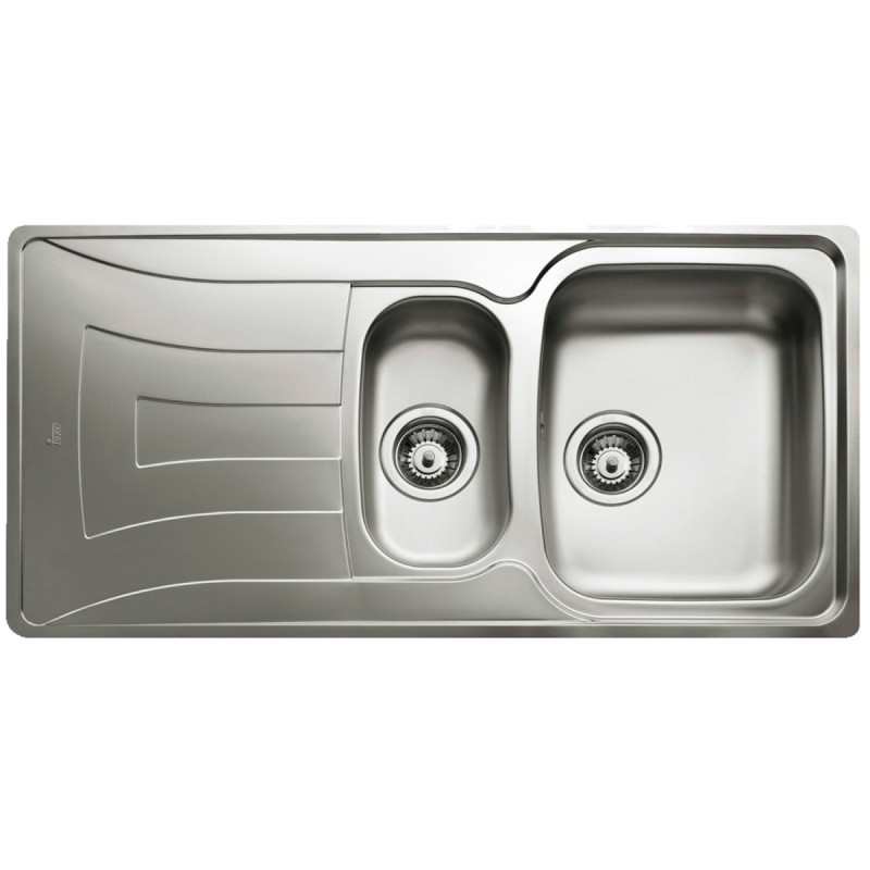 Juvel Køkkenvask Uni150d     Hanehul   Strainer Poleret    340x400x160   170x320x130 Mm