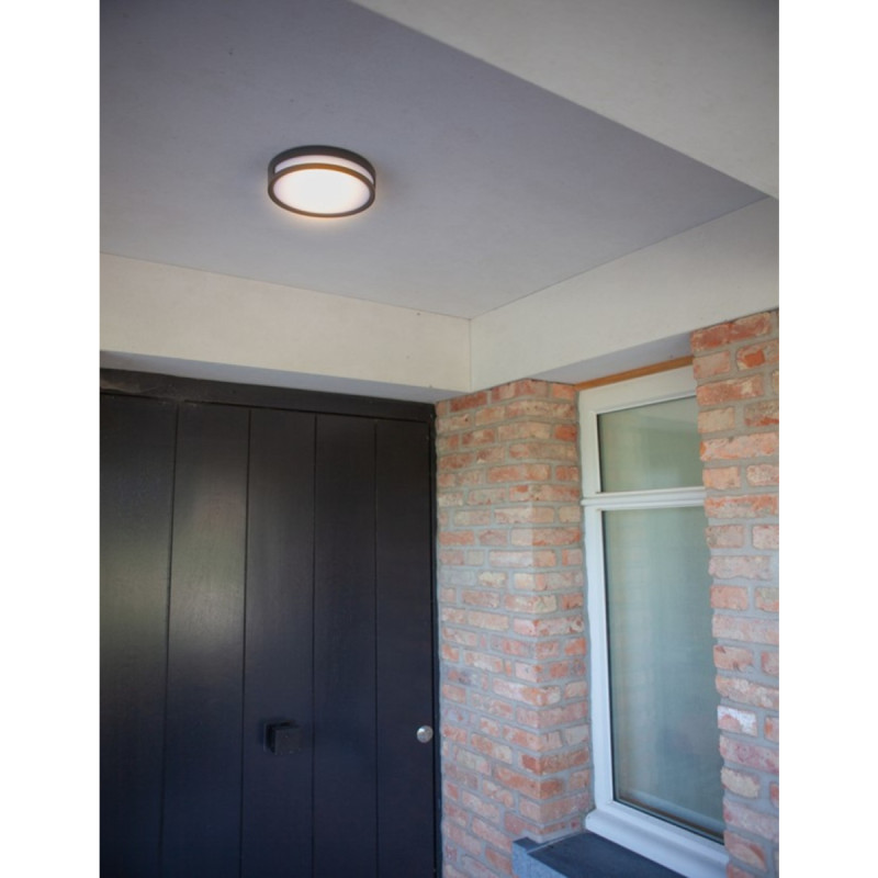 Lutec Udendørs Væg-loftlampe   Rola Mørkegrå183x48x183mm