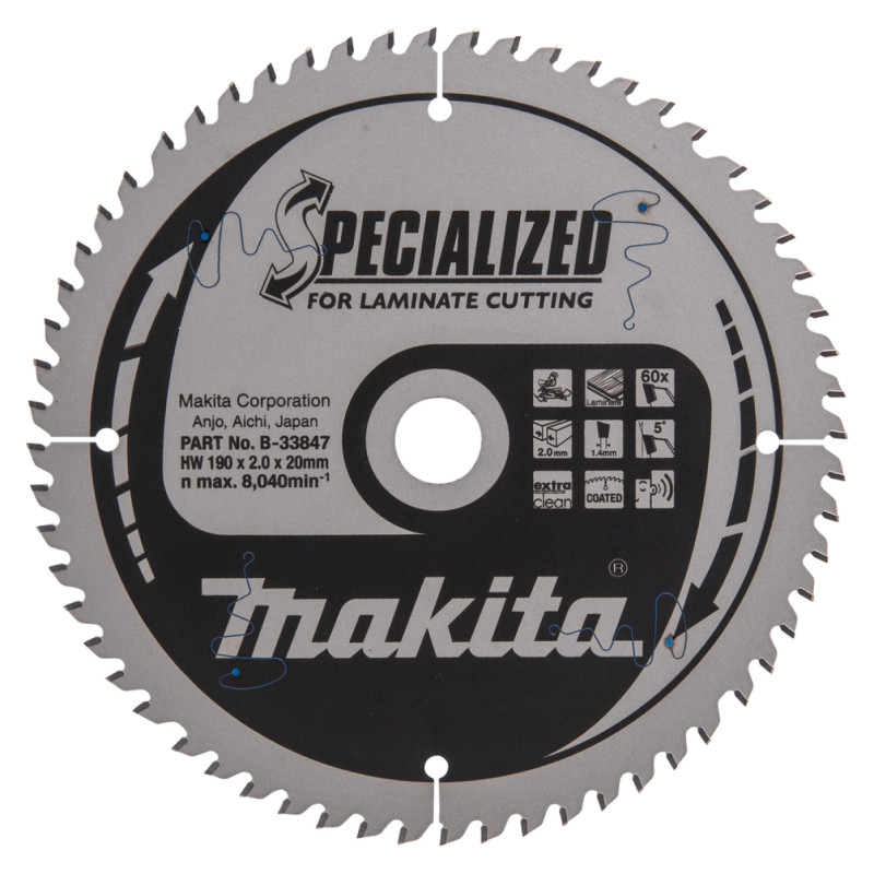 Makita Hm Klinge 190x20x60z Specializ  -33847