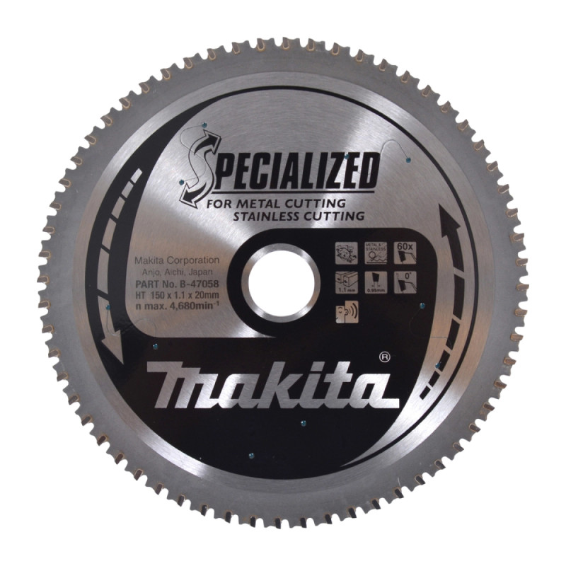 Makita Hm-klinge 150x20x60z Inox  -47058