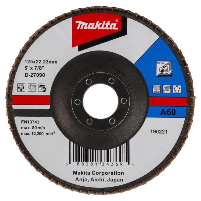 Makita Slibeskive 125 K60  -27090
