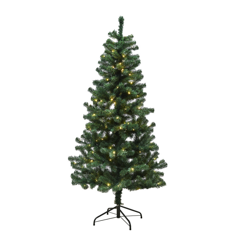 Nordic Winter Alex Kunstigt Juletræ Med 100 Led-lys   140   74 Cm