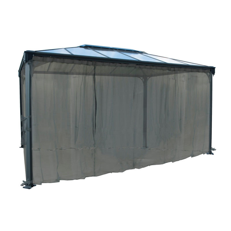 Palram Canopia Myggenet Til Martinique 4300 Og Milano 4300   217   420 Cm   Sort