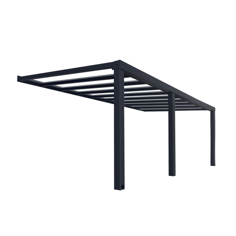Palram Canopia Stockholm Terrasseoverdækning 23   Mâ      60     31-  41     Antracitgrå