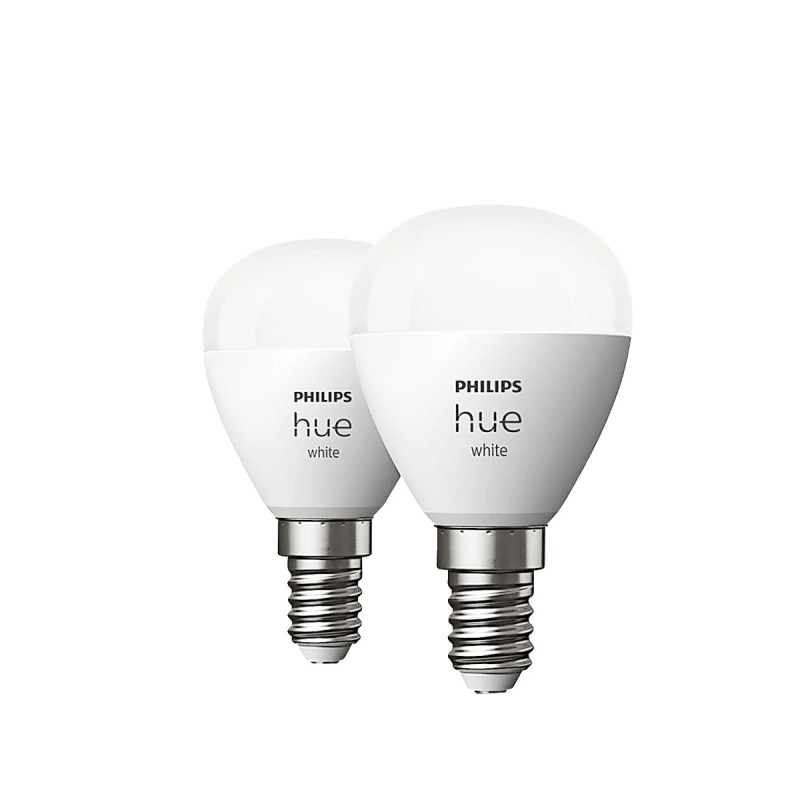Philips Hue White P45 Kronepære E14 40w Bluetooth  -pak