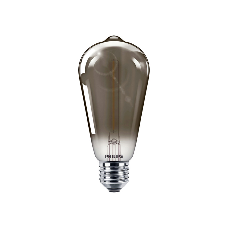 Philips Led Classic Filament Dråbepære St64 E27 Røgfarvet 11w  -pak