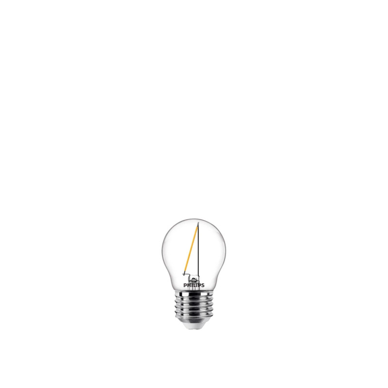 Philips Led Classic Filament Kronepære P45 E27 Klar 15w Varm Hvid  -pak