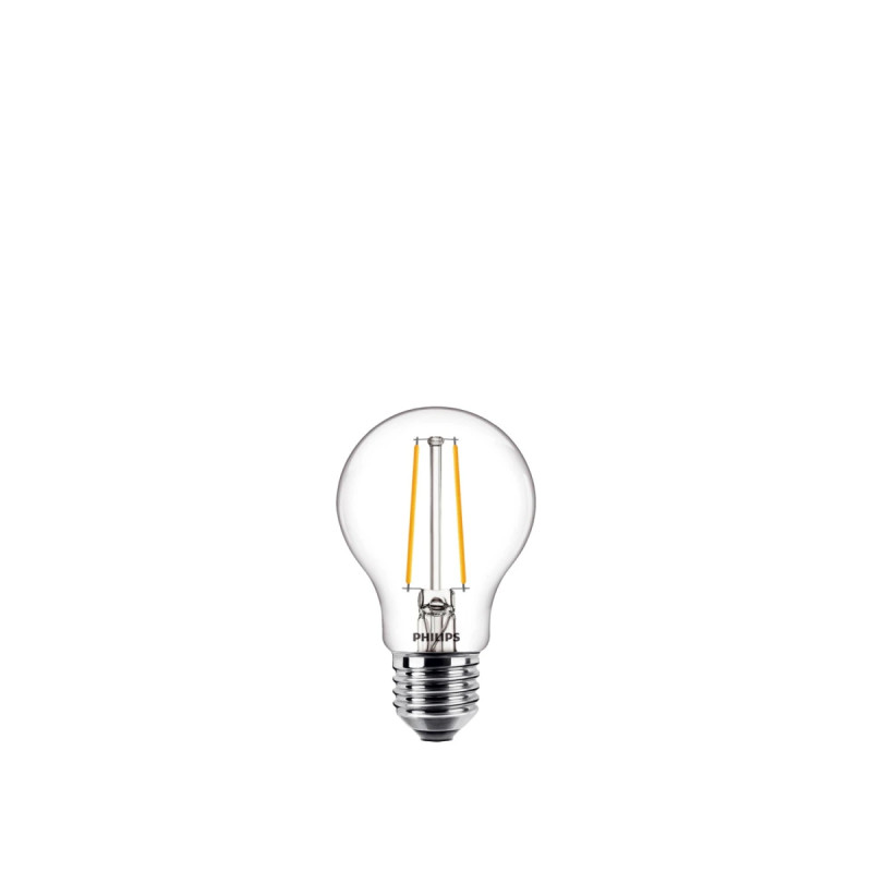Philips Led Classic Filament Standardpære A60 E27 Klar 15w Varm Hvid  -pak