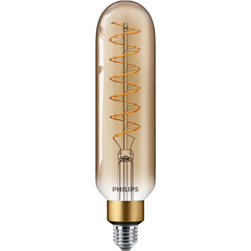 Philips Led Classic Giant Filament Rørpære T65 E27 Guld 40w Dæmpbar  -pak