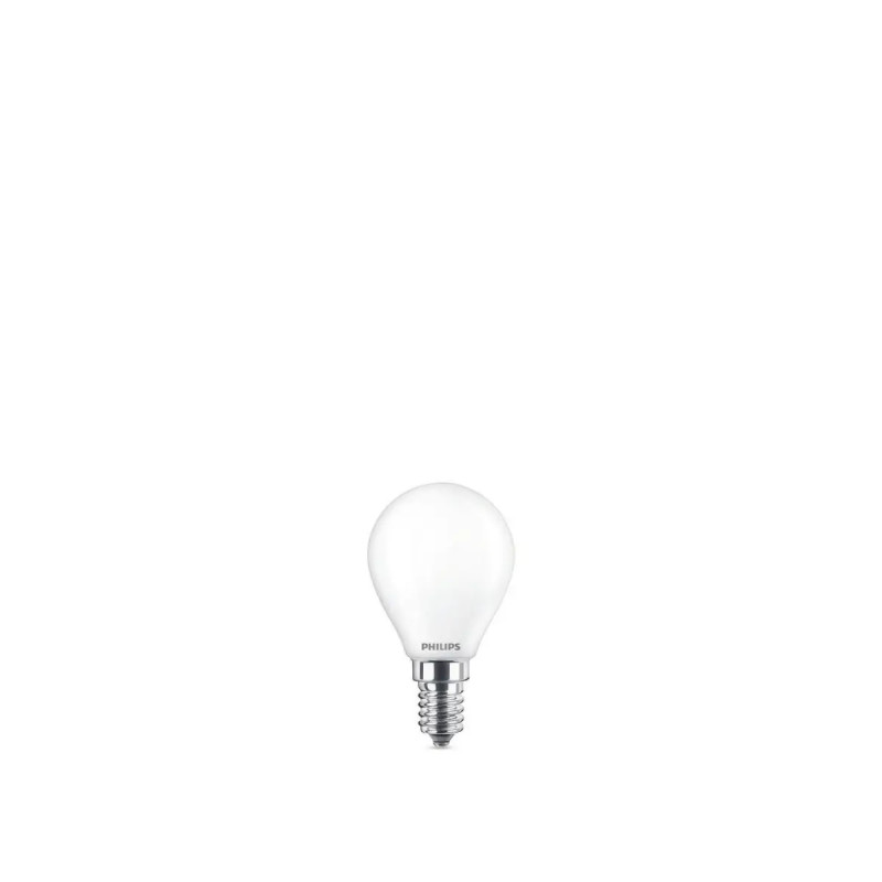 Philips Led Classic Kronepære P45 E14 Mat 60w Varm Hvid  -pak