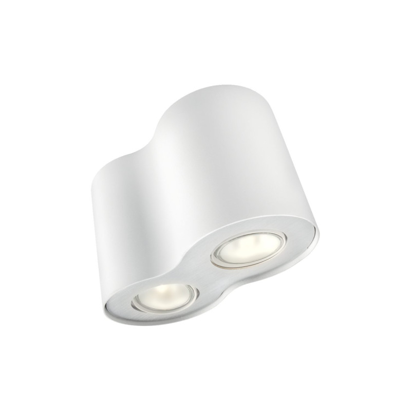 Philips Pillar Plate Spiral Hvid 2x50w