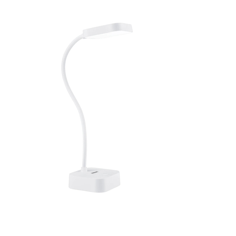 Philips Rock Led Skrivebordslampe Hvid 5w 5000k Med Usb