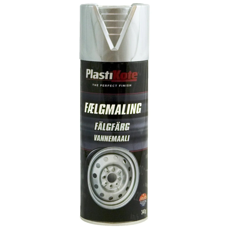 Plasti-kote Fælgmaling 618 Metallic Sølv 400ml