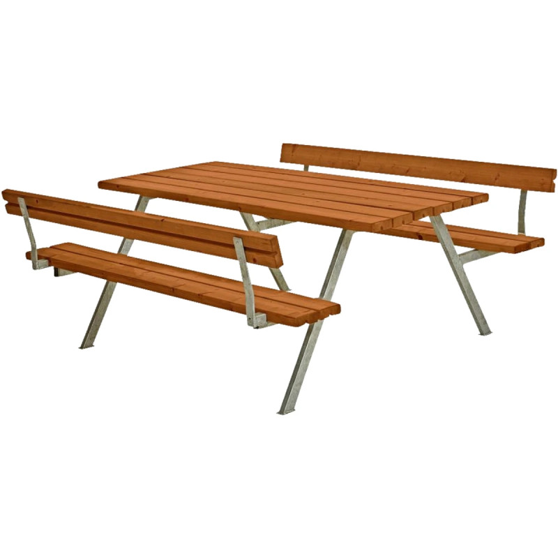 Plus Alpha Bord Bænkesæt     Ryglæn 177 Cm Teak