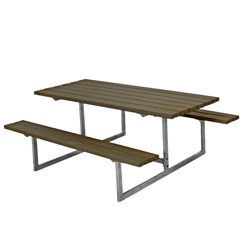 Plus Basic Bord Bænke-sæt Grundmalet Gråbrun 185810-18