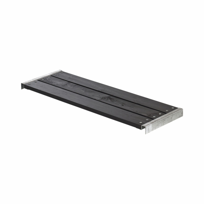Plus Cubic Pipe Løs Bænk 120cm Inkl  Beslag Grundmalet Sort 178102-15