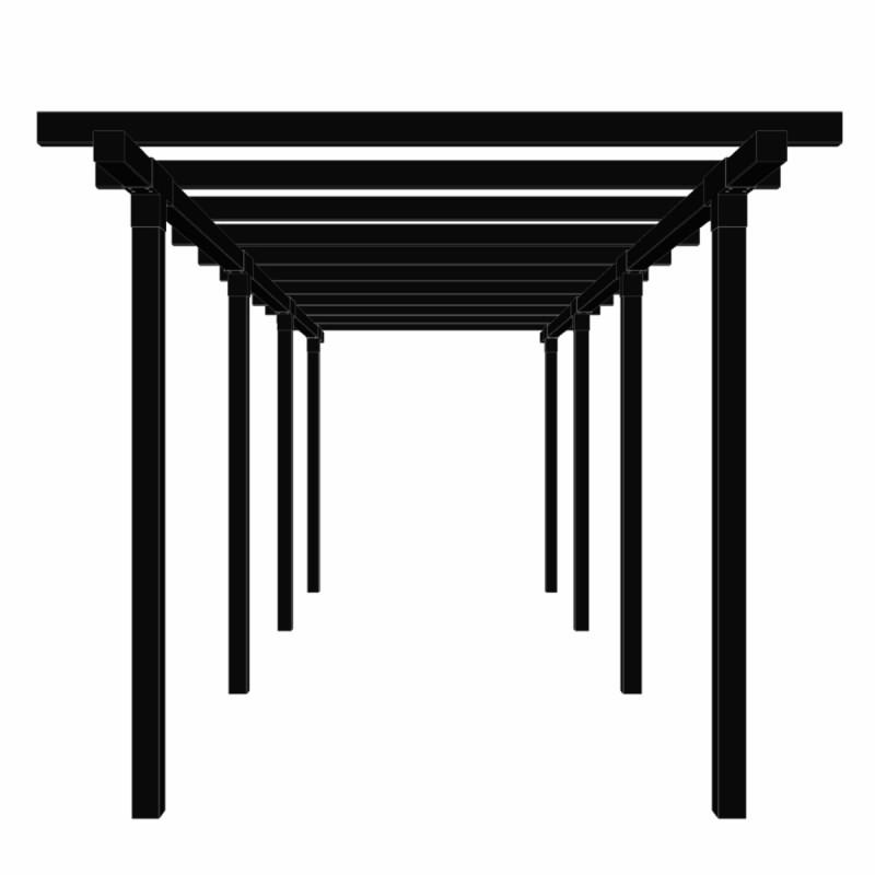 Plus Dobbelt Pergola   Moduler 664x238x226 179093-15