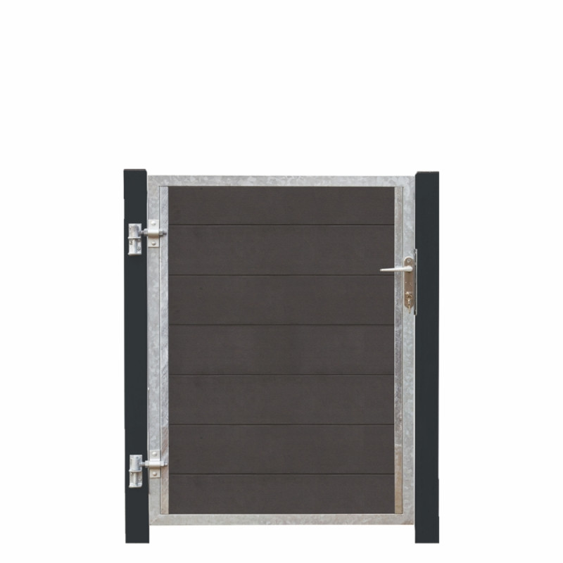 Plus Futura Kompositlåge Vi 99ã 127 Cm Cm   16 Cm Gråsorte Stålstolper 17561-21