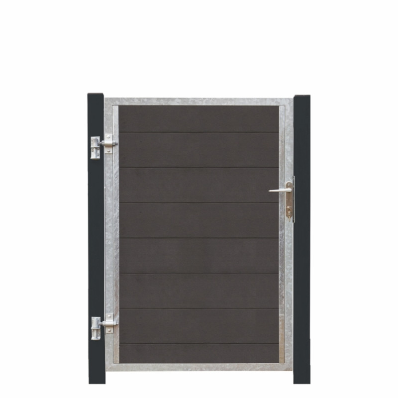 Plus Futura Kompositlåge Vi 99ã 145 Cm   16 Cm Gråsorte Stålstolper 17563-21