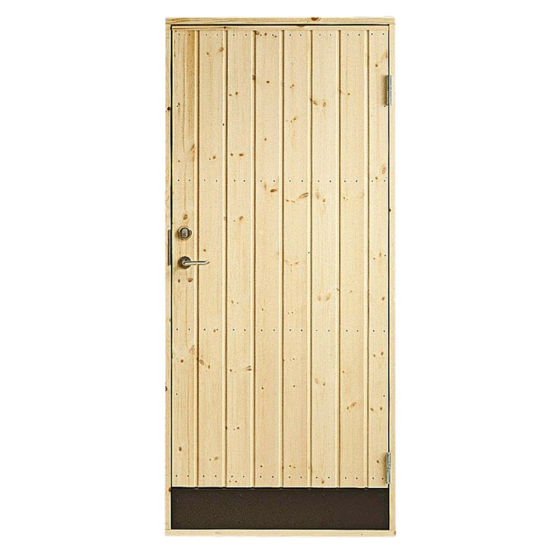 Plus Udhusdør  Panel  Inkl  Karm  Højre
