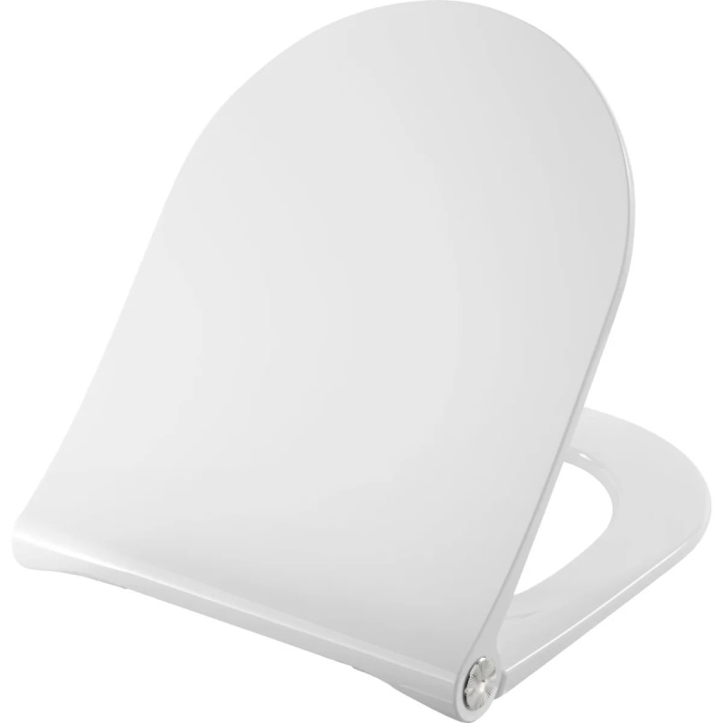 Presalit Toiletsæde  -form S1068 Med Soft Close  Lift-off Og Polygiene  Hvid  Universal Kipanker Beslag  Topmonteret