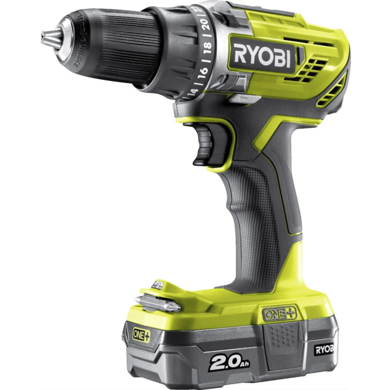 Ryobi Bore- Skruemaskine 18v         Ah R18dd3-120s