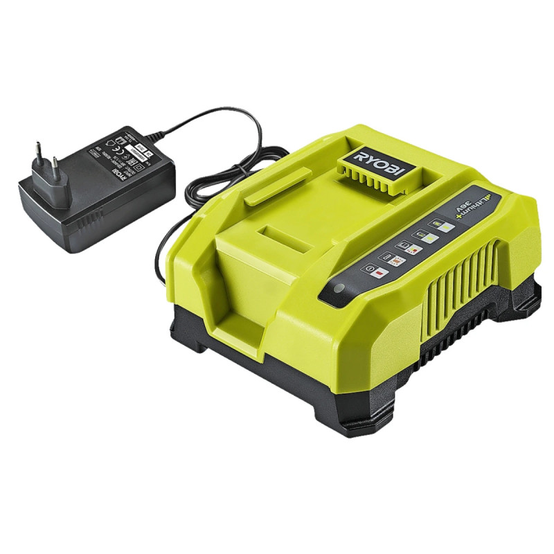 Ryobi 36v Hurtiglader     Amp   Med Led Strømindikator Ry36c60a Max Power