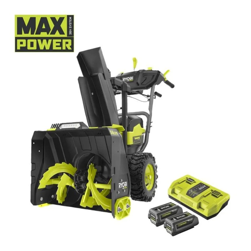 Ryobi 36v Kulfri To-trins 56 Cm Sneslynge  2x     Ah  Ry36stx56a-250