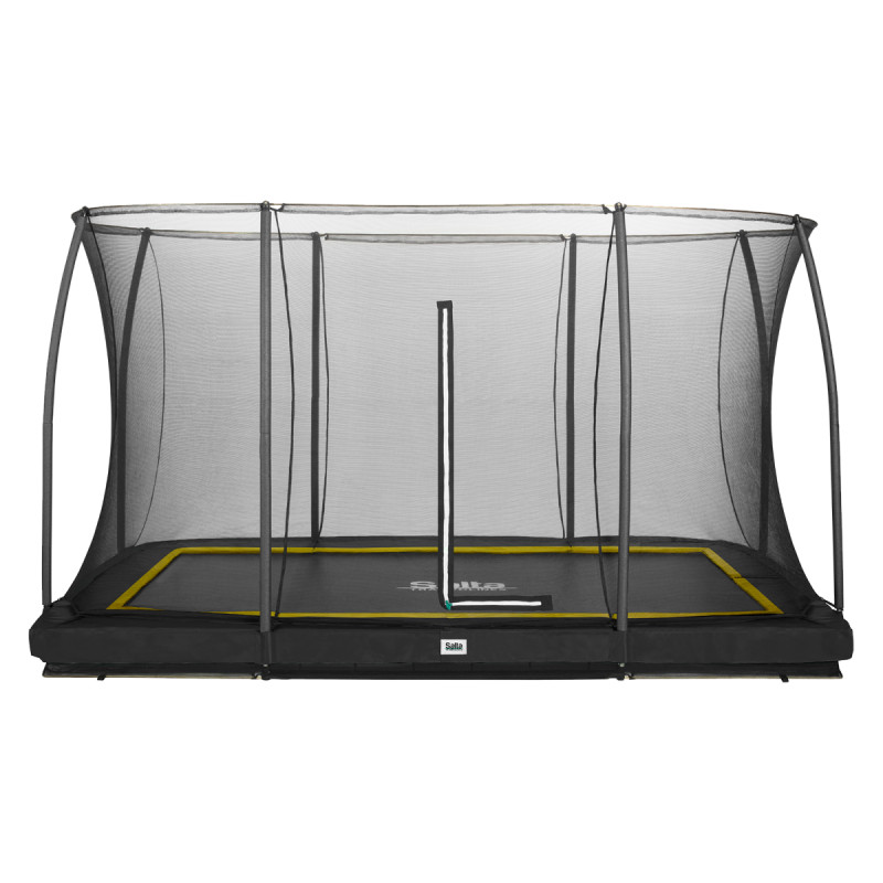 Salta Comfort Edition Ground Trampolin Inkl  Sikkerhedsnet   396   244 Cm   Sort