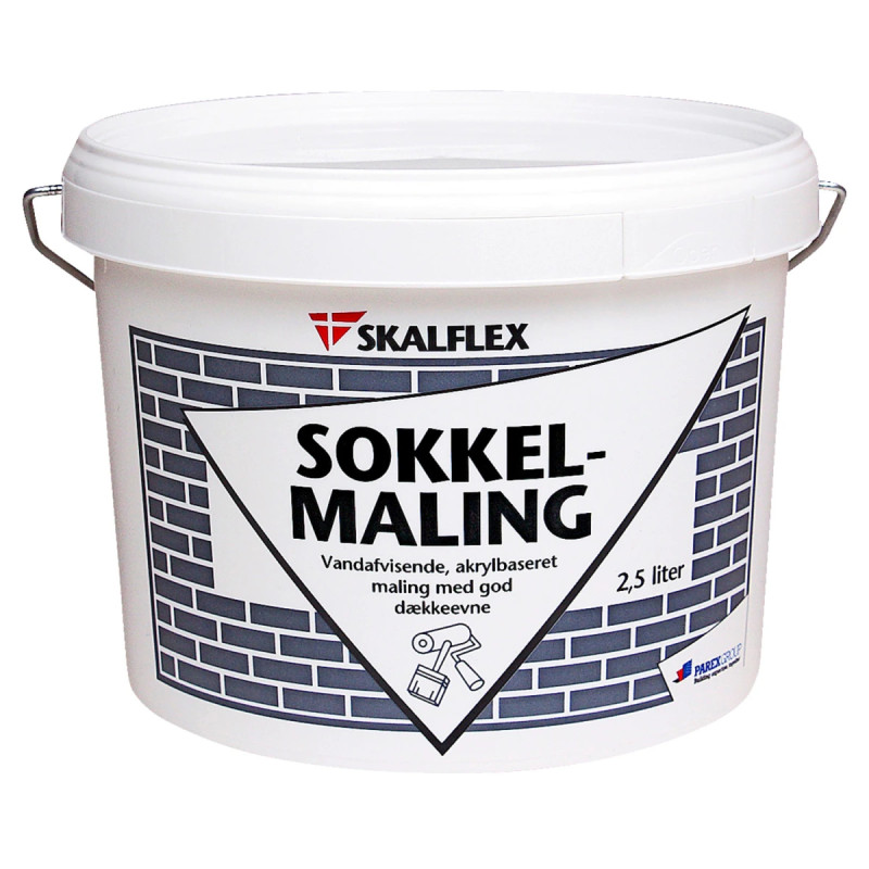 Skalflex Sokkelmaling Sort   5lt