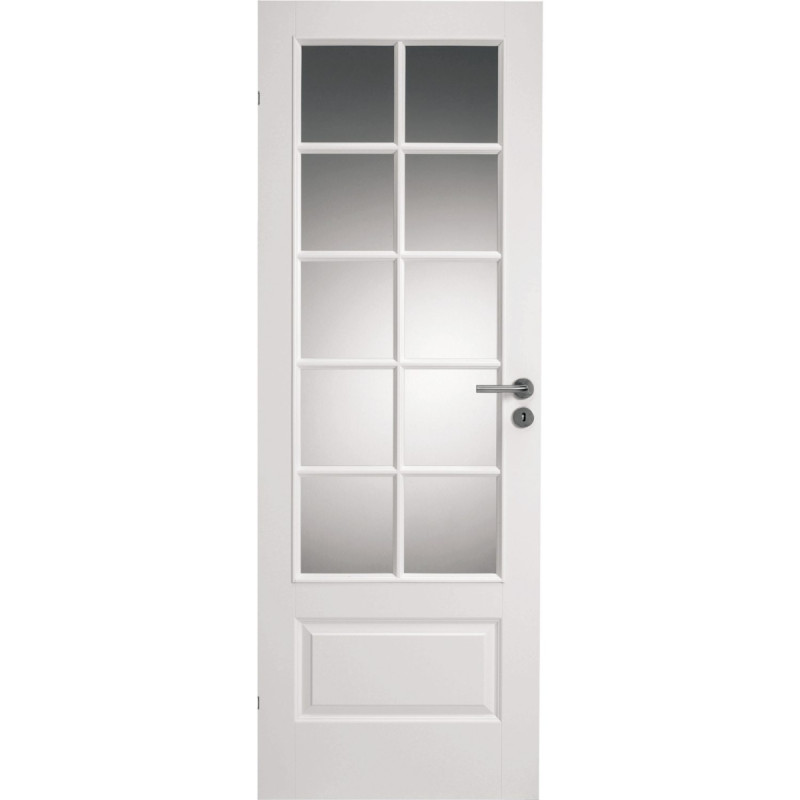 Swedoor Compact Sp10 Hvidmalet Dør Massiv   Glas M8x21   72 5x204cm