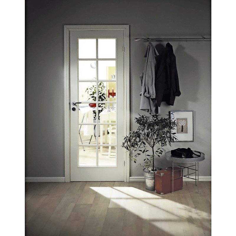 Swedoor Style Sp12 Hvidmalet Dør Celle   Glas M8x21   72 5x204cm