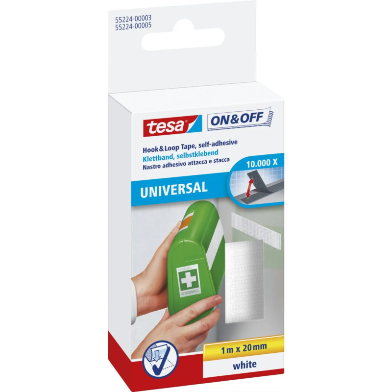Tesa Burretape Hvid 1m