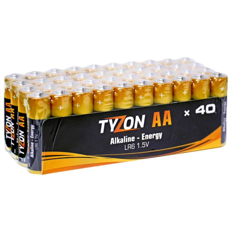 Tyzon Aa-alkaline-batterier      Volt  40-pak