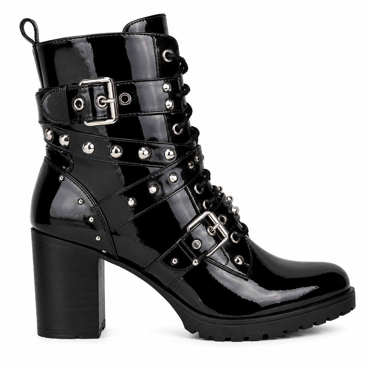 Noira Gloss Buckle Boot 40