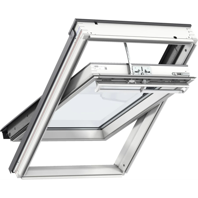 Velux Integra Elektrisk Hvid Polyuretan 78x98  -lags Lav Ggu Mk04 006821a