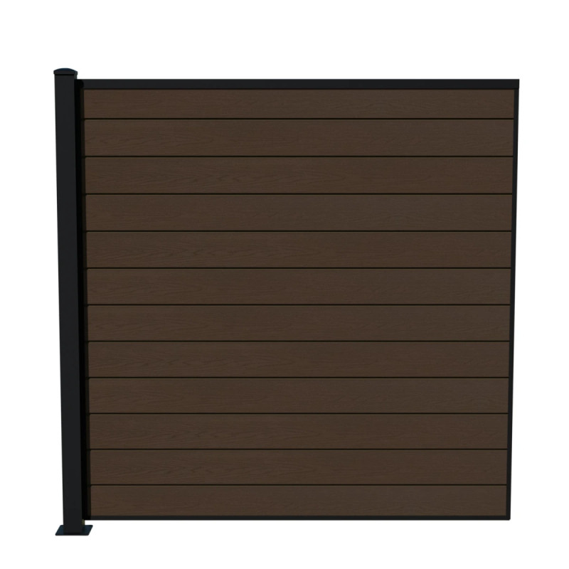 Wimex Fag Glyngøre Superb T180  -profil Wpc Teak Pulverlak Stolpe    Fod 1800   1893