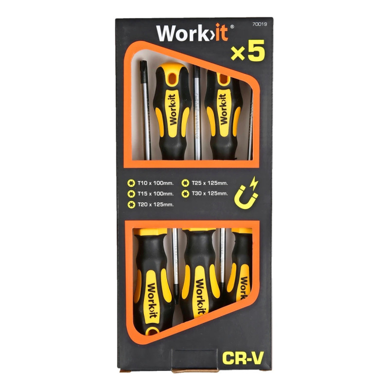 Work-it Torx Skruetrækkersæt   Dele
